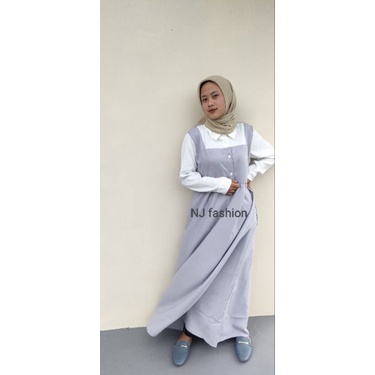 Baju gamis combinasi overall 2023-gamis terbaru-gamis remaja gamis terbaru gamis kondangan