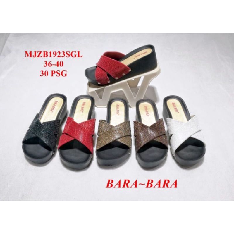 sendal bara bara wedges/sandal bara bara original