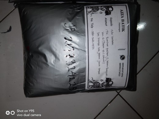 Setelan Celana Panjang Batik Cap/ Malaman