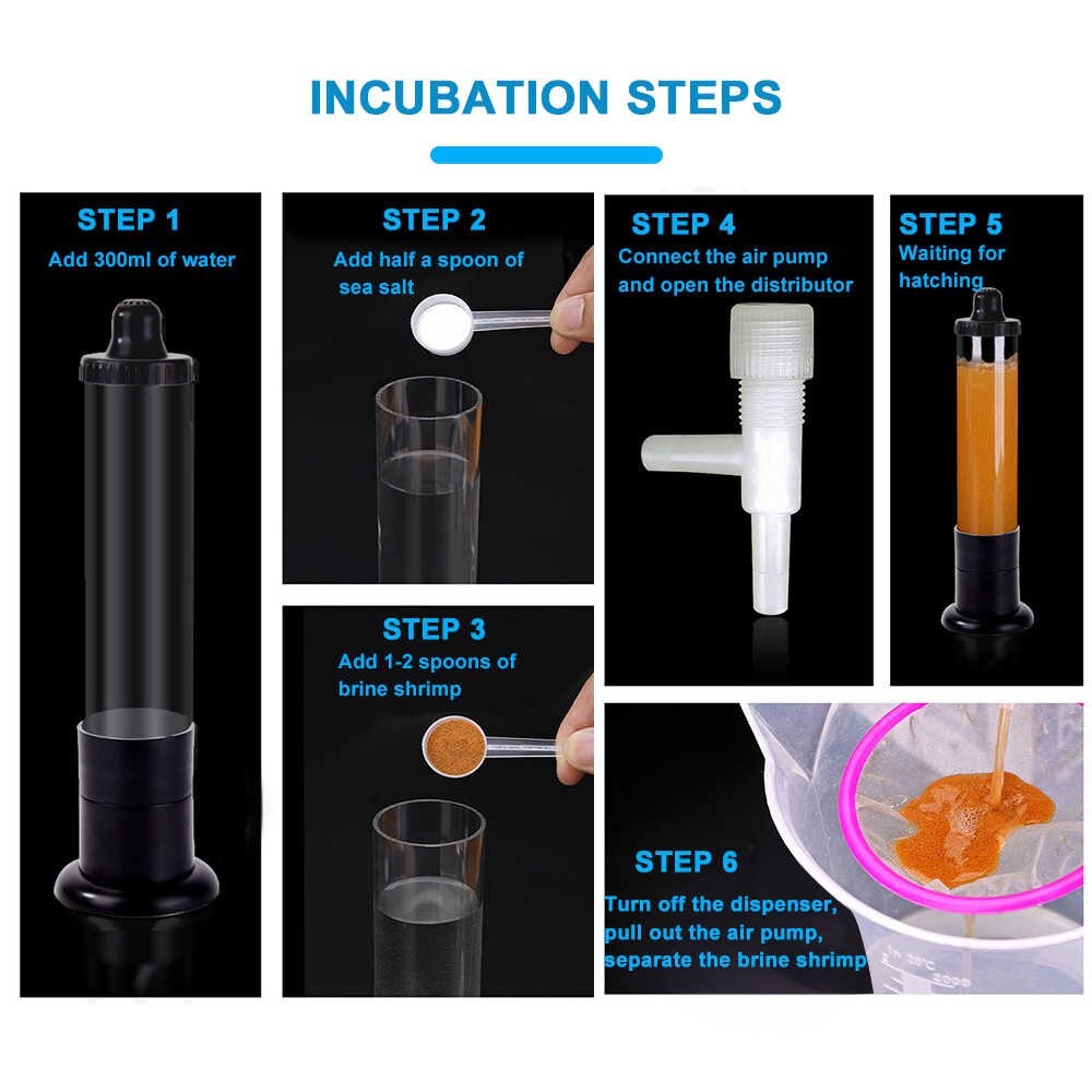 Alat Tetas Tabung Media Kultur Artemia Brine Shrimp Incubator Inkubator Hatcher