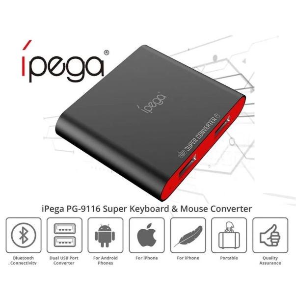 Converter Keyboard Mouse Wireless Bluetooth IPEGA PG 9116 Gaming