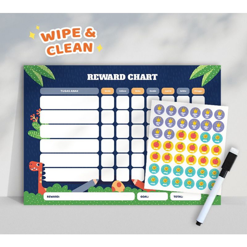 

Reward Chart Anak Wipe and Clean