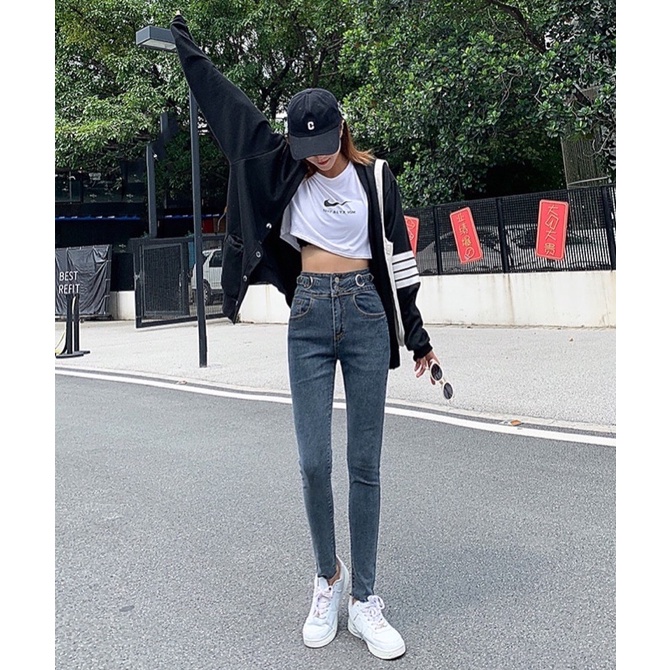 [CLEARANCE SALE] JEANS  HIGHWAIST SKINNY STRETCH DENIM CELANA PANTS HW WANITA CEWEK MX866