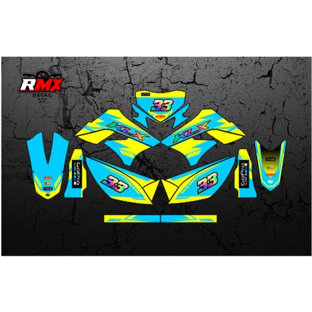DECAL KLX 150 S/L FULLBODY (010) DEKAL STIKER DTRACKER DTX D-TRACKER LAMA OLD 2009 2010 2011 2012 20
