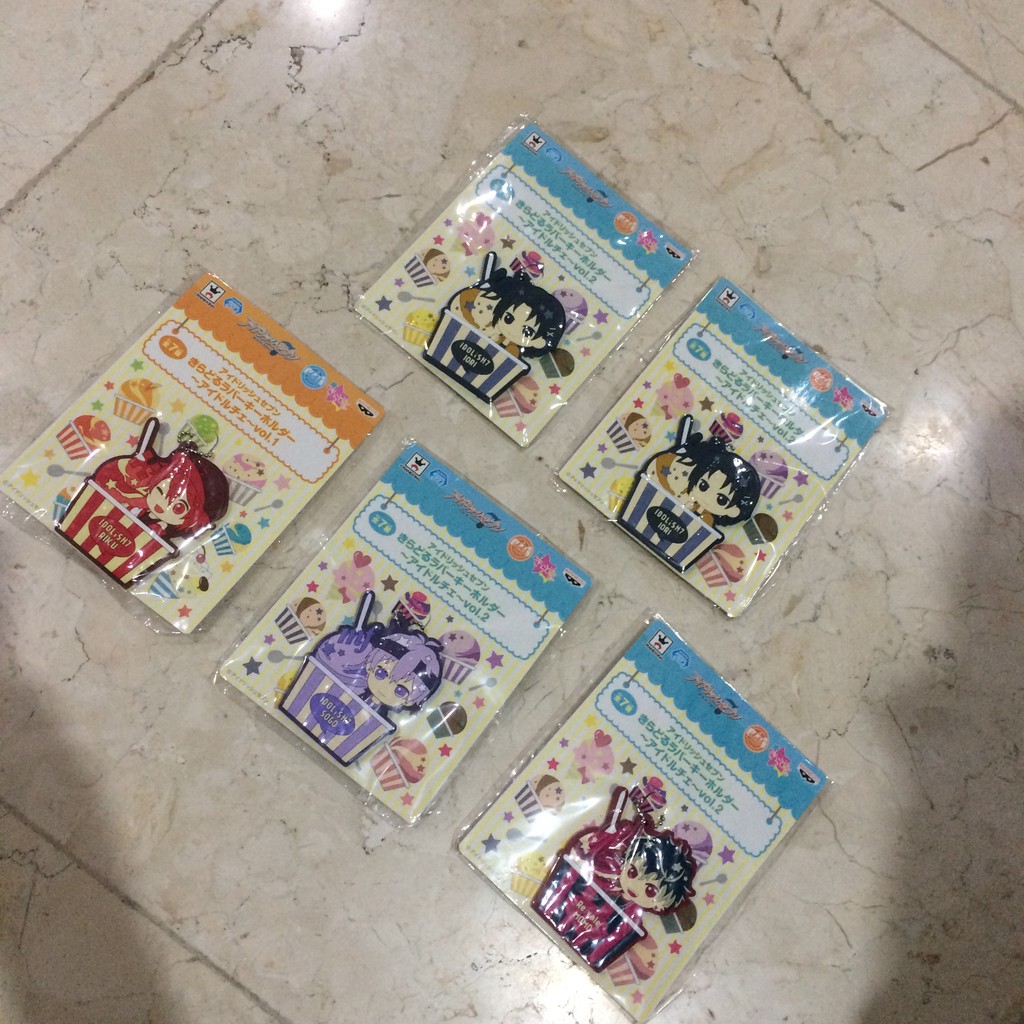 [OFFICIAL] Idolish7 Kiradoru Rubber Keychain ~Idolce~ Vol. 1 & 2 - Riku, Iori, Sogo & Momo