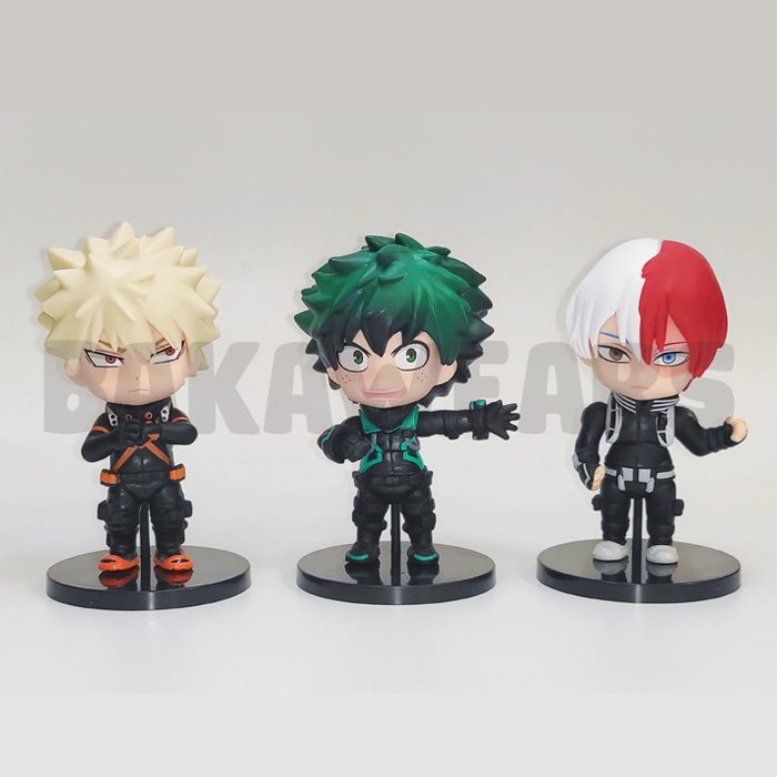 Action Figure My Hero Academia (Boku no Hero Academia) 3: Cute Kawaii Version - Todoroki, Midoriya Deku, Bakugo, Kirishima, All Might, Toga