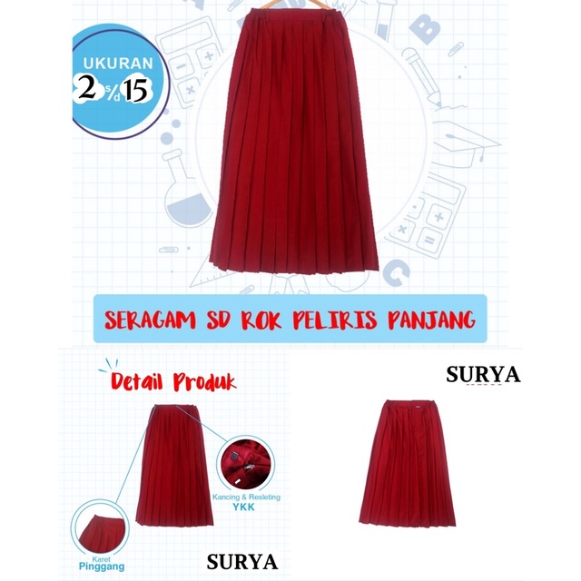 

ROK PANJANG SD MERAH,PUTIH,PRAMUKA