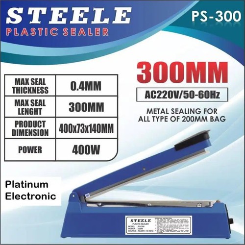 (PENGIRIMAN KHUSUOJEK ONLINE) STEEL Plastik Sealer 30 Cm / Alat Pres Plastik