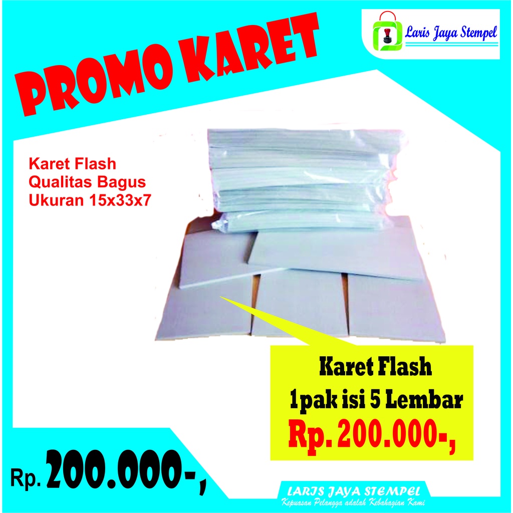 

PROMO KARET STEMPEL FLASH 1PAK