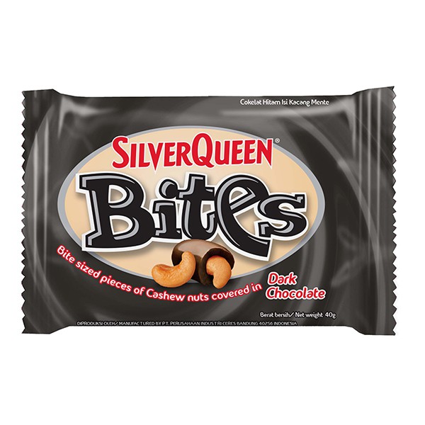 

COKELAT COKLAT SILVERQUEEN BITES DARK CHOCOLATE 40 GRAM