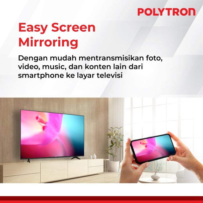 Polytron LED Smart TV 65 Inch 65UV5920 4K Ultra HD UHD