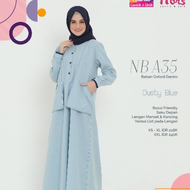 GAMIS SARIMBIT/NB A35/SARIMBIT 65/SARIMBIT NIBRAS/SARIMBIT KELUARGA/COUPLE NIBRAS