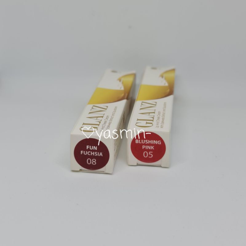 ⭐⭐⭐⭐⭐ GLANZ Lip and Cheek Cream 05 08 KKI KK Indonesia