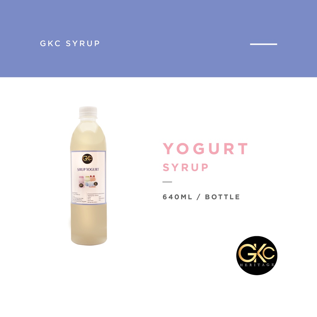 

Ay00! GKC Heritage Sirup Cair Konsentrat Minuman Yoghurt - HALAL - 640 mL - Yakult Yogurt Syrup
