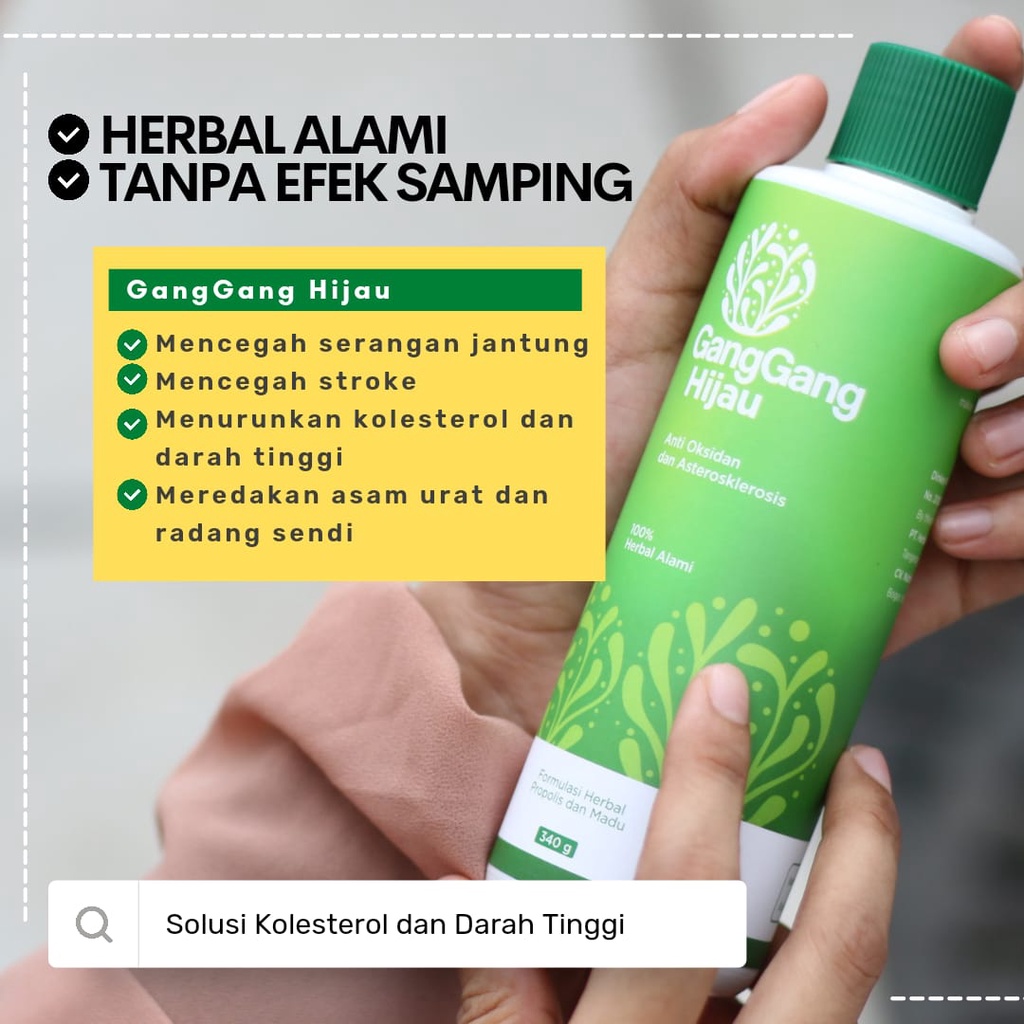 Madu Ganggang Hijau Herbal Ampuh Untuk Darah Tinggi Original BPOM