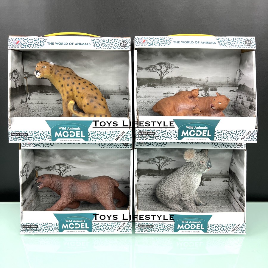 Mainan Pajangan Model Binatang Hewan Buas Wild Animals Model Edukasi
