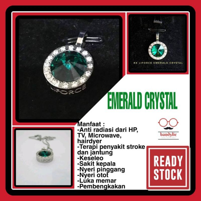 Kalung Kesehatan KK LIFORCE EMERALD CRYSTAL