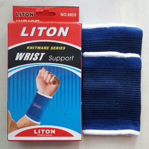 8620 Deker Pergelangan Tangan Wrist Support Dekker Palm Pelindung Otot Olahraga Bahan Elastis - 2 Pcs