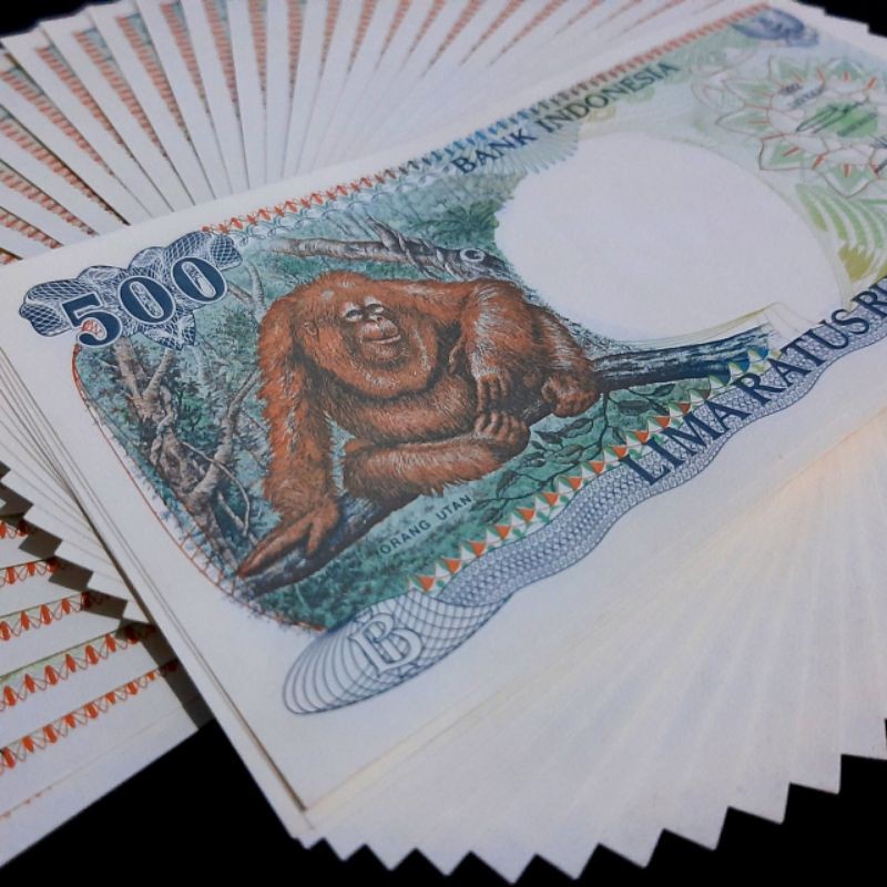 uang Kuno Orang Utan Rp.500,-