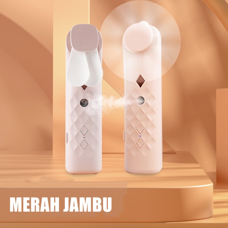 KIPAS ANGIN MINI PORTABLE NANO SPRAY 2 IN 1 USB CAS GENGGAM BISA DI ISI AIR