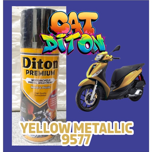 Cat Pilox Diton Premium Yellow Metallic 9577 400cc kuning metalik