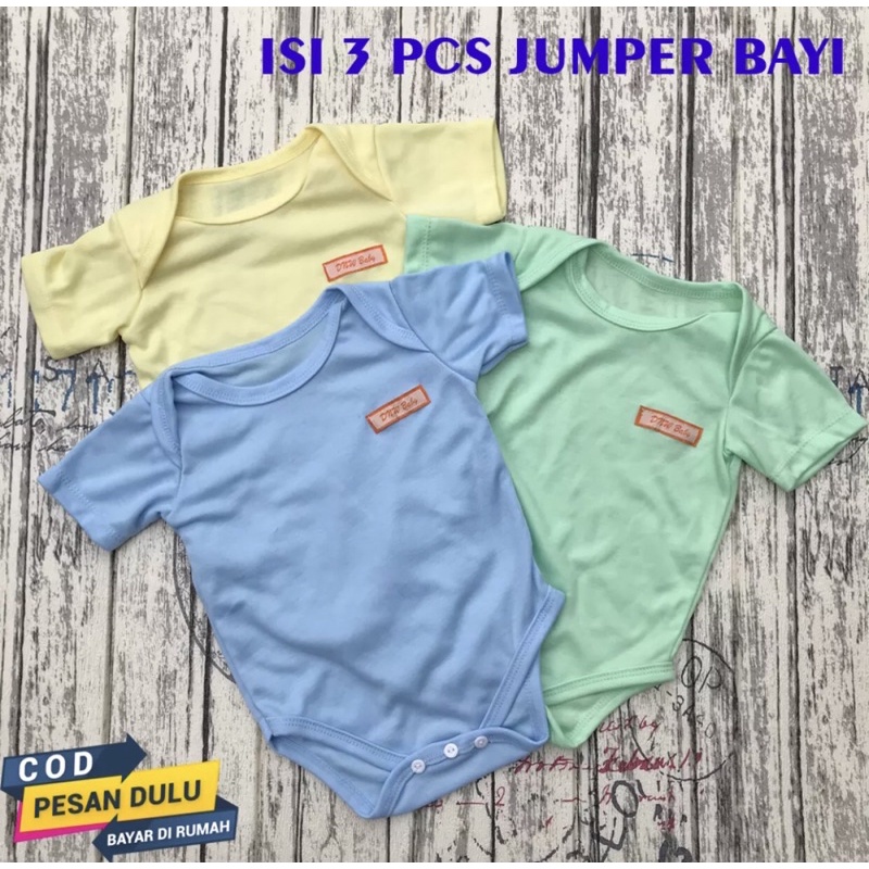 PROMO 7.7 Jumper Bayi Baju kodok Bayi Jumper Bayi Pendek Jumper Bayi Bodysuit DNW BABY