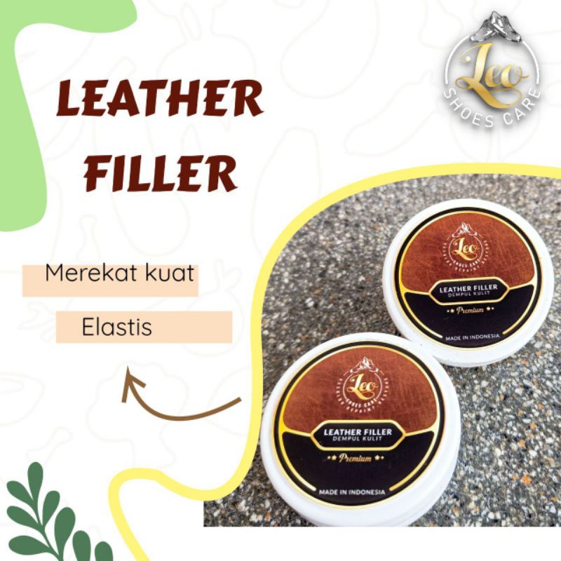 Dempul Kulit Leo Leather Filler - Penambal Kulit Retak Dempul Tas Sepatu Dempul Jok Mobil Sofa