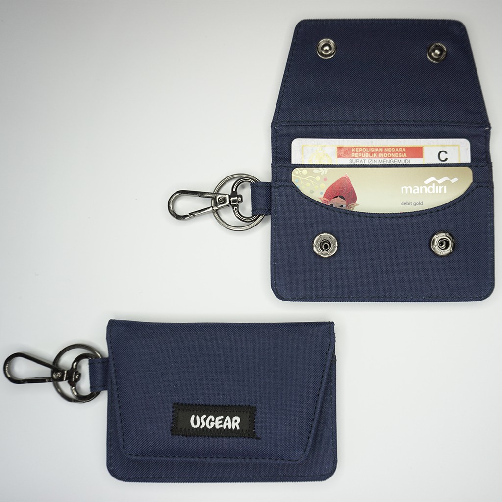 Dompet STNK E-TOLL SIM Mobil Motor Gantungan Kunci STNK - Navy UGDA0014