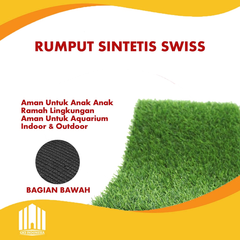 Rumput Sintetis Meteran Outdoor Indoor Swiss Jepang  300 x 100 cm Best Quality