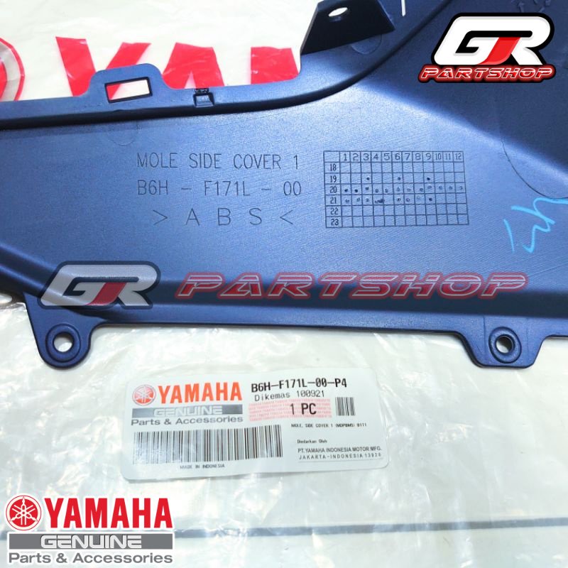 KANAN KIRI DI VARIAN | BODY MOLE SAYAP BAWAH BIRU DOFF B6H-P4 NEW NMAX ORIGINAL YAMAHA ORI YGP