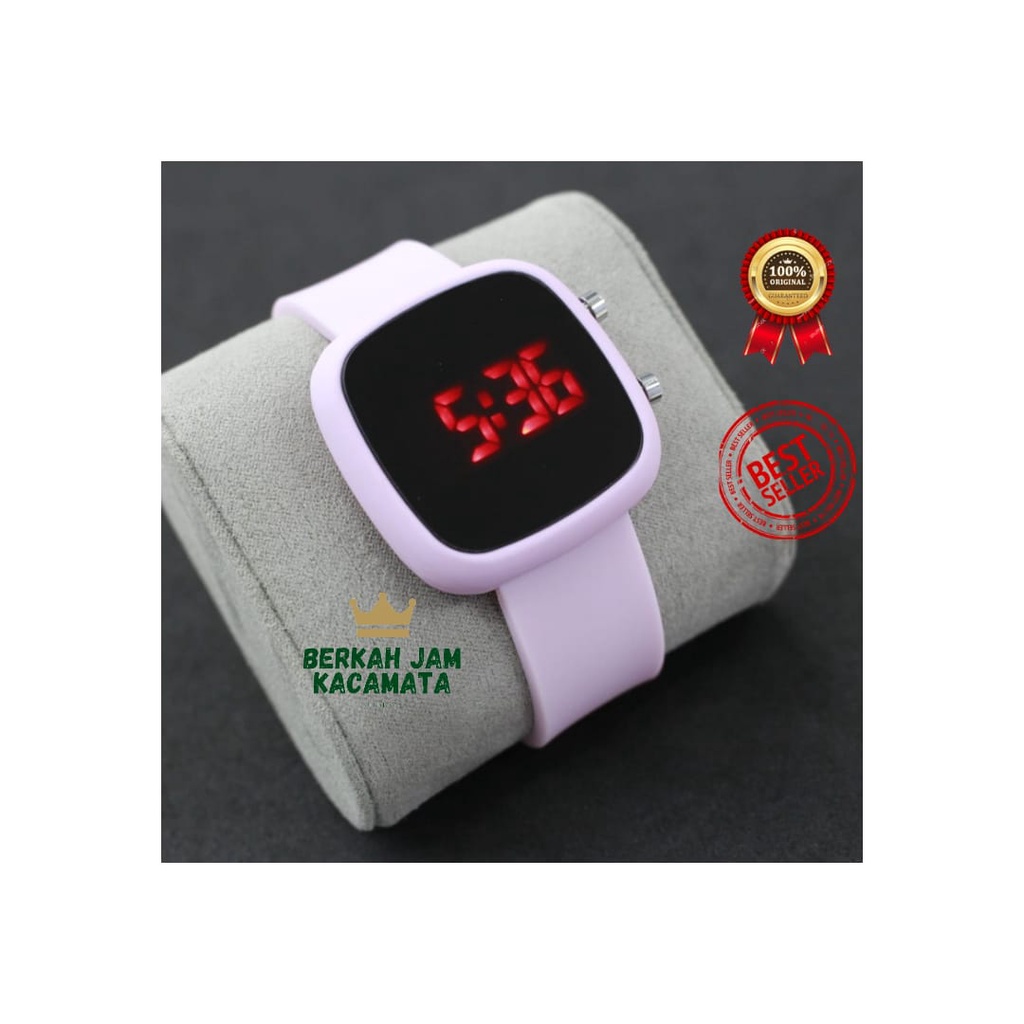 JAM TANGAN WANITA LED WATCH DIGITAL RUBBER STRAP MODEL OVAL/jam tangan Led Watch Oval Top Quality/ja