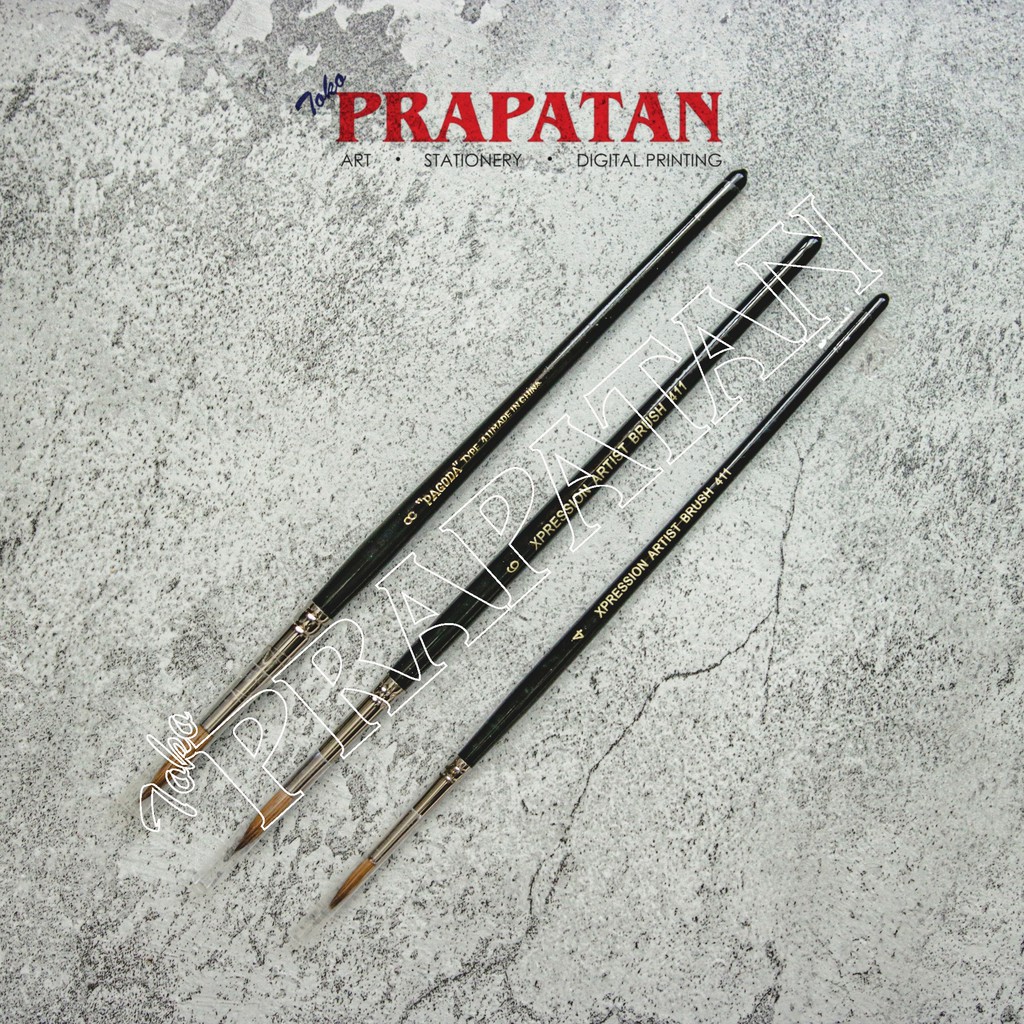 

Kuas Lukis Bulu Kuda set 3 pcs