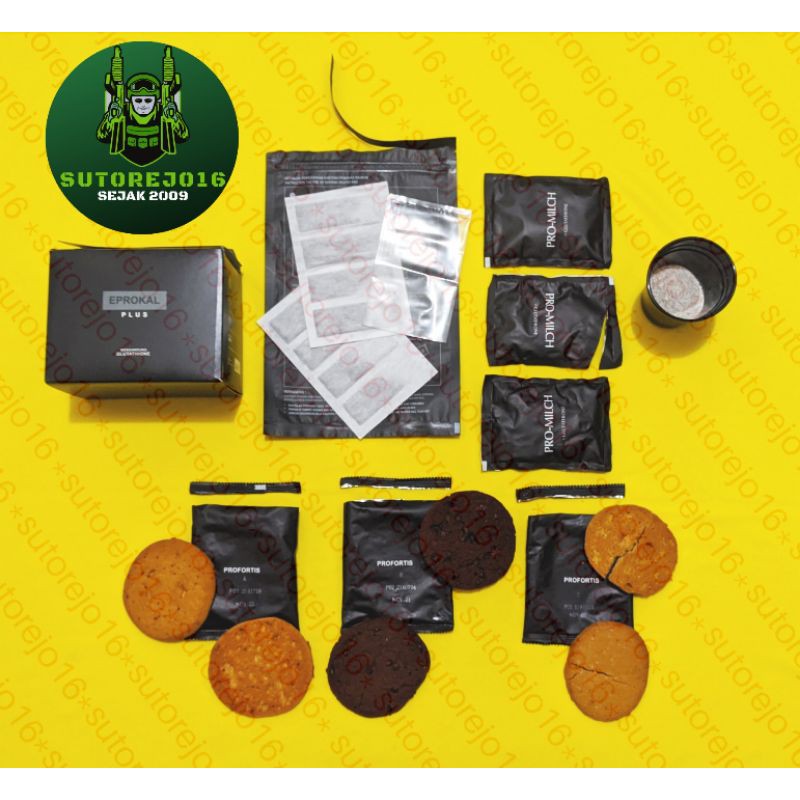makanan Minuman suplemen protein tinggi eprokal plus enertab imukal ransum tni fitness murah