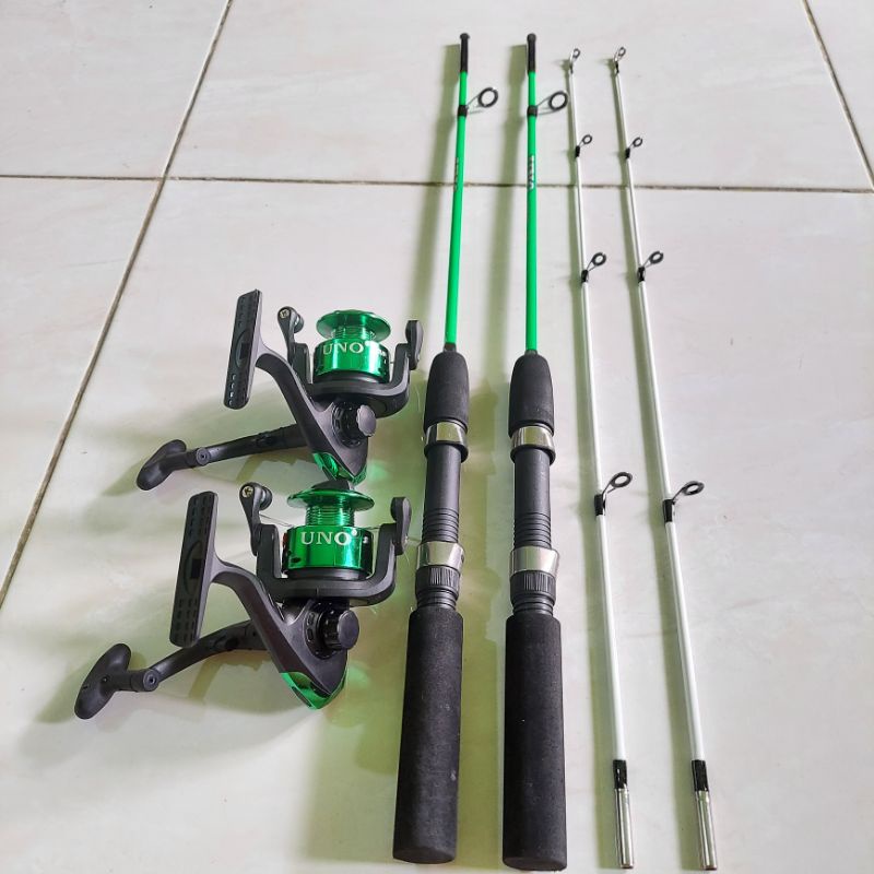 PANCING UDANG PAKET MURAH MEWAH JORAN UNO REEL UNO/ALAT PANCING SPINING UDANG