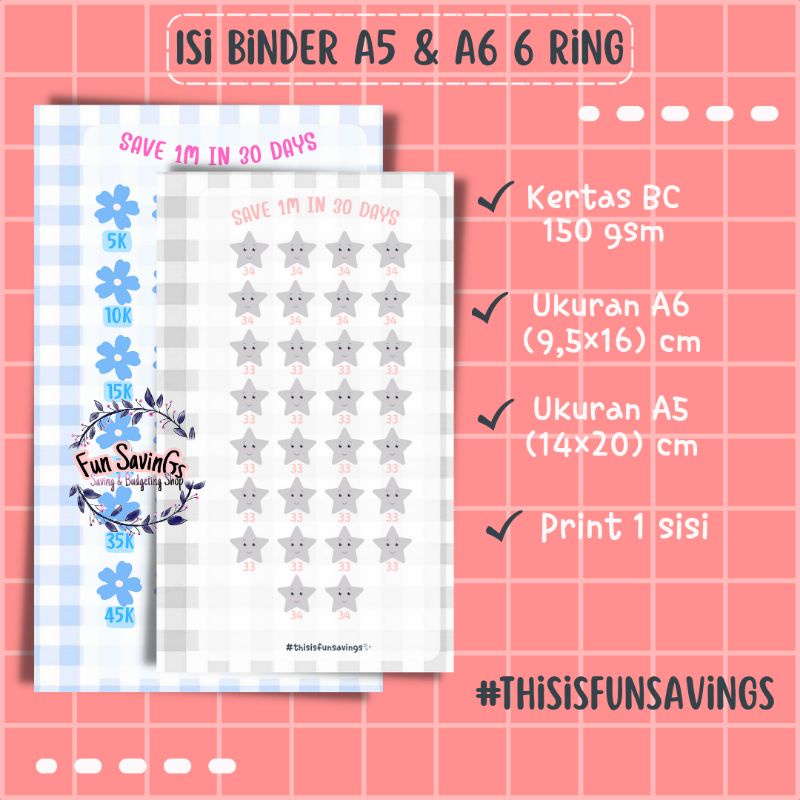

[FUN] Isi Binder A5 A6 6 Ring | 1M in 30 Days