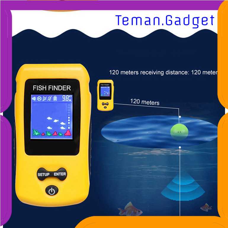 TG - HFD Alat Pelacak Ikan Portable Sonar Fish Finder Range 100M - TL8