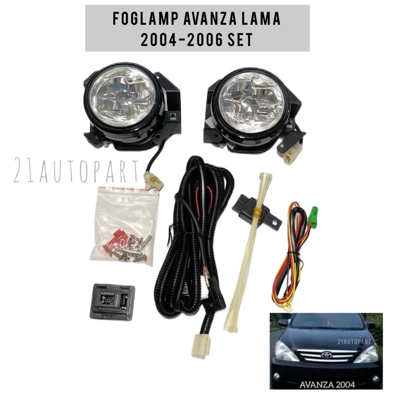 Lampu tembak foglamp lampu kabut avanza lama 2004 2005 2006 set