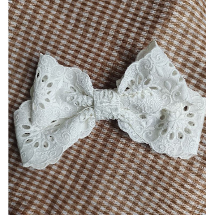 Konektor Masker Pita Vintage Renda Sailor Bow Strap Pengait Masker Hijab Lace Princessa Ribbon
