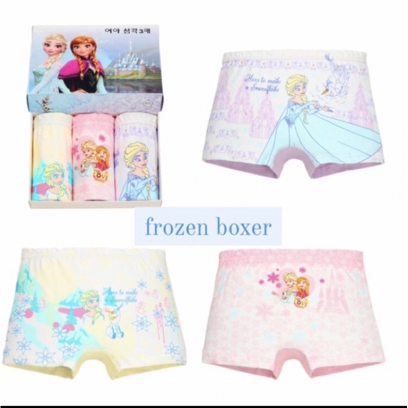CD boxer anak perempuan FROZEN isi 3pcs