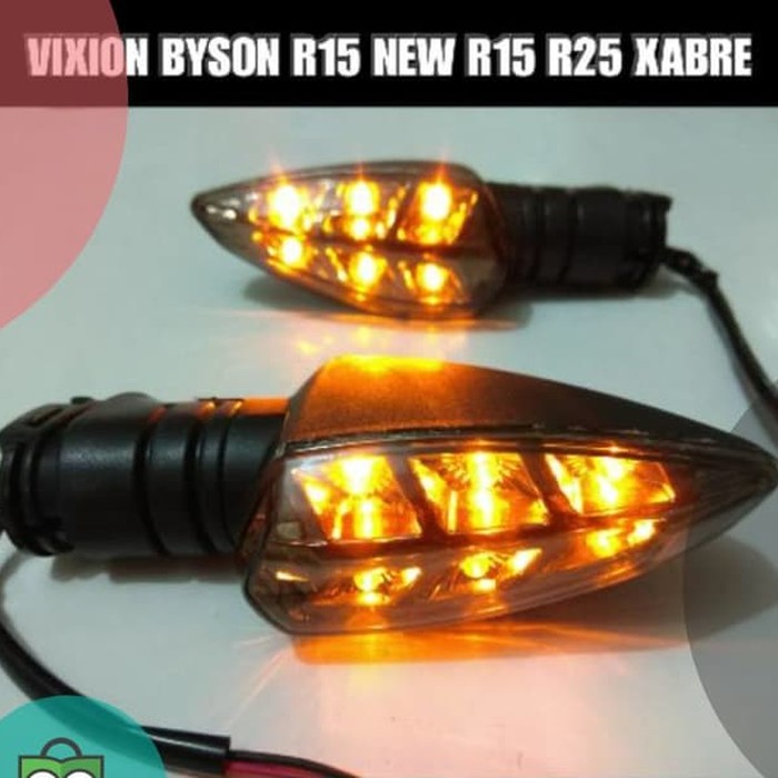 Lampu sen/sein yamaha new vixion/r15/mx king/xabre/aerox/universal