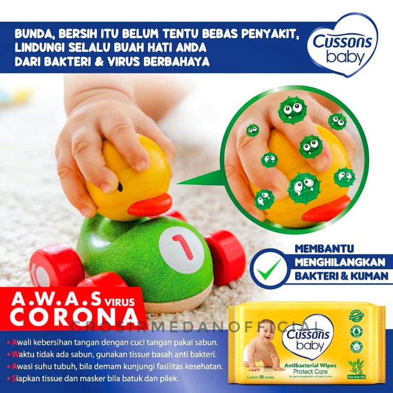 TISU BASAH CUSSONS BELI 1 GRATIS 1!!! - BABY WIPES CUSSON TISSU - TISSUE BASAH UNTUK BAYI ANAK DEWASA - HARUM DAN BEBAS BAKTERI