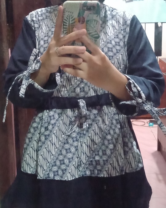 Atasan Batik Wanita Dolby Dolbi Dobby Doby Tenun Sutra Halus Best Seragam Termurah