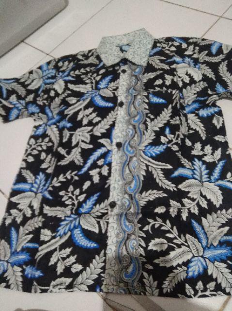 Batik Sarimbit Keluarga Motif Terbaru Pari Ngadek Abu Abu