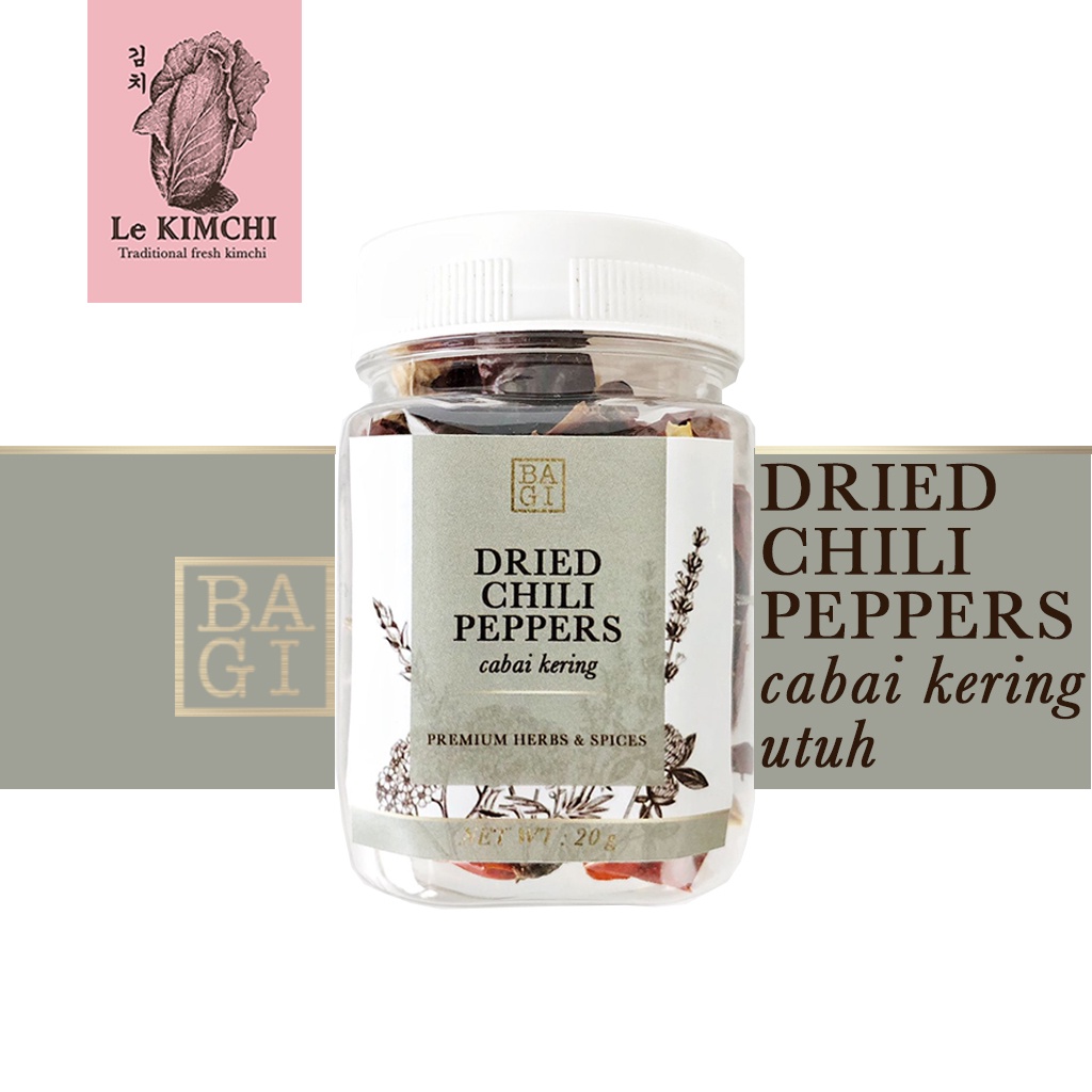 

Cabai Kering Utuh PREMIUM - Dried Chili Peppers - BAGI - Cabe Kering Utuh