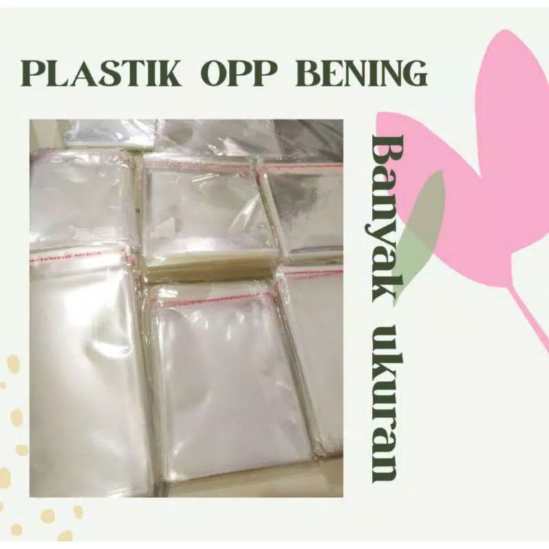 

Plastik OPP Bening Banyak Ukuran Murah