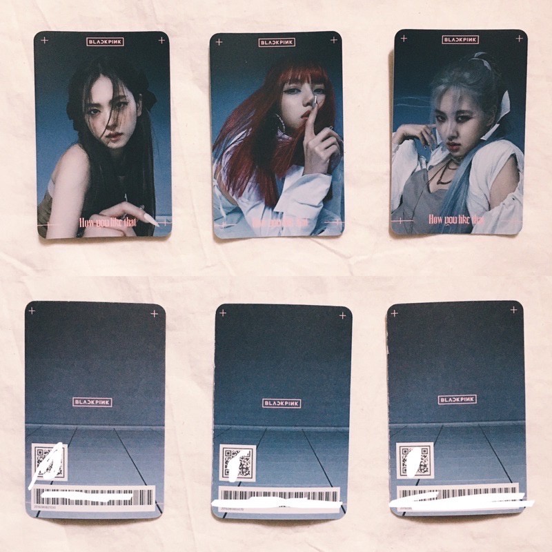 - BLACKPINK JENNIE LISA ROSE JISOO YG PHOTOCARD PC HOW YOU LIKE THAT MONOPOLY EVENT LIMITED EDITION 