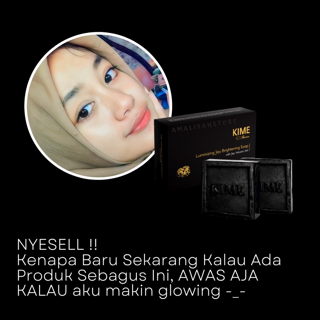 Sabun Kime Skincare Jeju Brightening Korea Pemutih Pembersih Kulit Seluruh Wajah Cepat Glowing Bpom