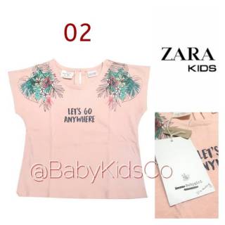 ORIGINAL Zara Kids Top kaos oblong anak cewek zara murah ORIGINAL Zara Kids Top kaos oblong anak cewek zara murah
