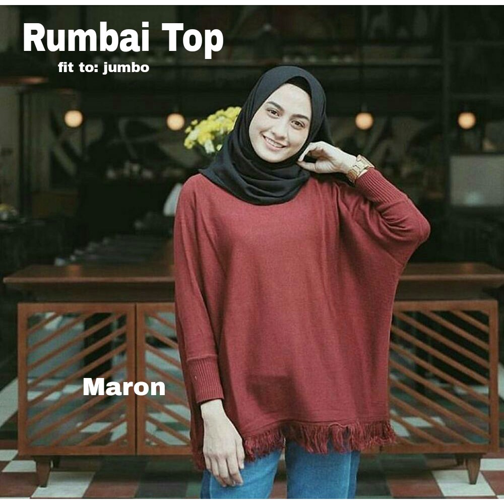 [Rumbai Top Varian Warna RO] Blouse Wanita Rajut Varian Warna