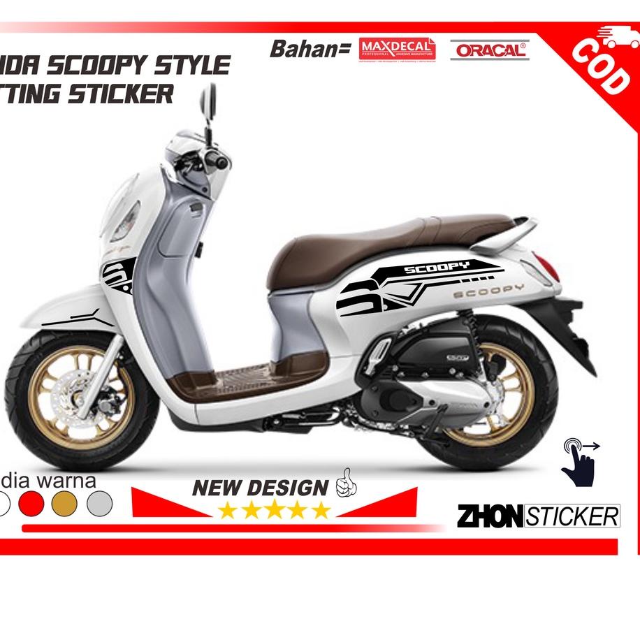 Special Price.. STRIPING CUTTING SCOOPTY NEW 2021 PRESTIGE STYLE STICKER SCOOPY LIS BODY SCOOPY MODE